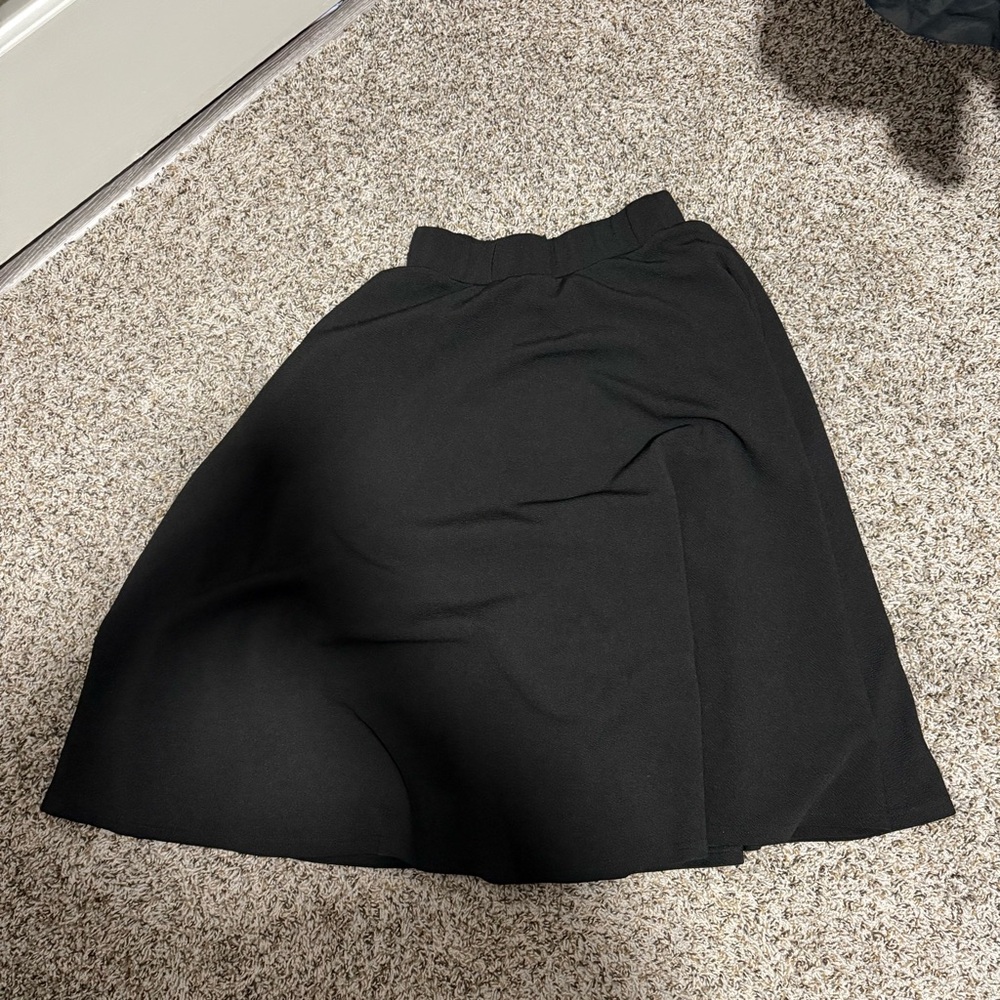 Elegant Black Women's Skirt Midi